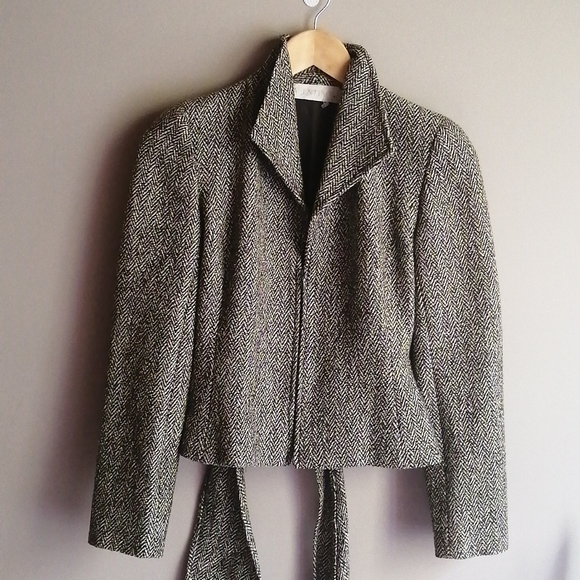 VALENTINO Vintage Tweed Jacket Size 4 - Picture 2 of 9